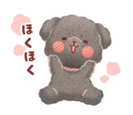 Toy poodle want your attention. sticker #8909789