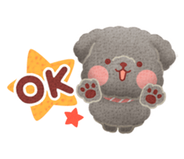 Toy poodle want your attention. sticker #8909797