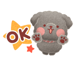 Toy poodle want your attention. sticker #8909797