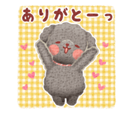 Toy poodle want your attention. sticker #8909798