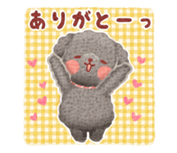 Toy poodle want your attention. sticker #8909798