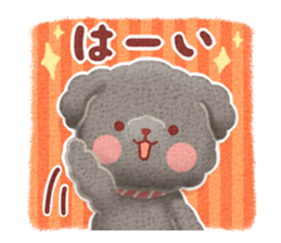 Toy poodle want your attention. sticker #8909814