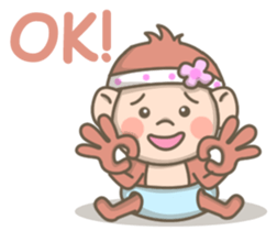 Pinky the Pretty Monkey sticker #8910179