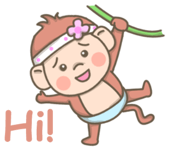 Pinky the Pretty Monkey sticker #8910180