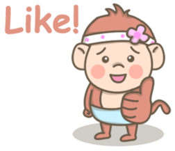 Pinky the Pretty Monkey sticker #8910191