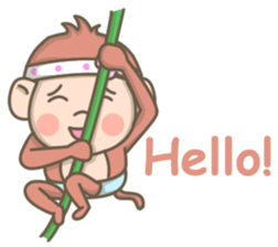 Pinky the Pretty Monkey sticker #8910196