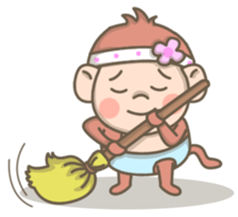 Pinky the Pretty Monkey sticker #8910197