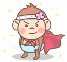 Pinky the Pretty Monkey sticker #8910198
