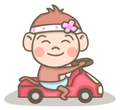 Pinky the Pretty Monkey sticker #8910200