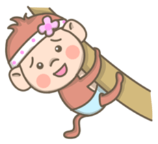 Pinky the Pretty Monkey sticker #8910211