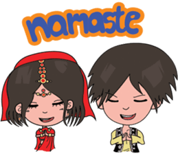 Chiku and Piku toon sticker #8910417