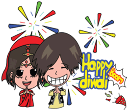 Chiku and Piku toon sticker #8910422