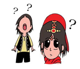 Chiku and Piku toon sticker #8910453