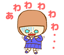 The high school girl who does her best sticker #8910587