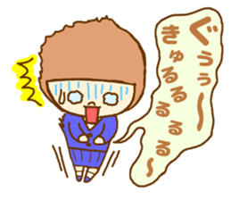 The high school girl who does her best sticker #8910596