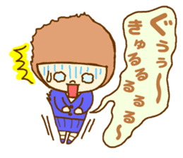 The high school girl who does her best sticker #8910596