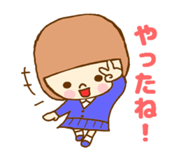 The high school girl who does her best sticker #8910602