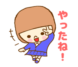 The high school girl who does her best sticker #8910602