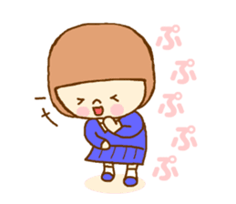 The high school girl who does her best sticker #8910603