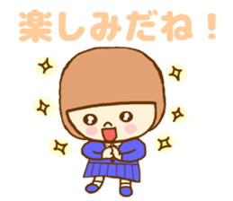 The high school girl who does her best sticker #8910609