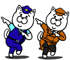 Cats of police. sticker #8910854