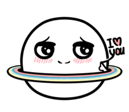 Chubby Saturn Emotions sticker #8911458