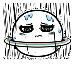 Chubby Saturn Emotions sticker #8911482