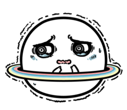 Chubby Saturn Emotions sticker #8911486