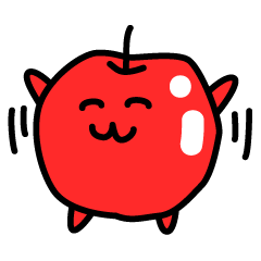 The apple has a sharp tongue!