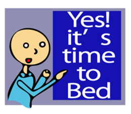 Let's go to sleep for you and me/english sticker #8913016