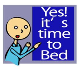 Let's go to sleep for you and me/english sticker #8913016