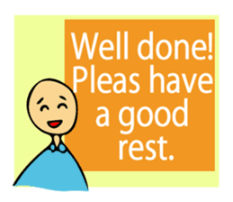 Let's go to sleep for you and me/english sticker #8913017