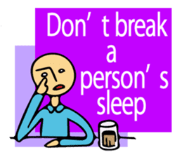 Let's go to sleep for you and me/english sticker #8913018