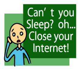 Let's go to sleep for you and me/english sticker #8913019