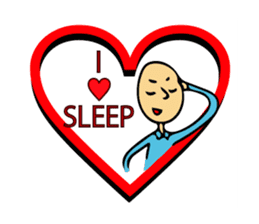 Let's go to sleep for you and me/english sticker #8913020