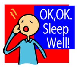 Let's go to sleep for you and me/english sticker #8913021