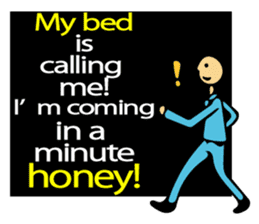 Let's go to sleep for you and me/english sticker #8913024