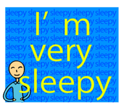 Let's go to sleep for you and me/english sticker #8913028
