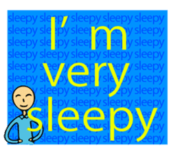 Let's go to sleep for you and me/english sticker #8913028