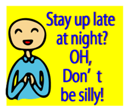 Let's go to sleep for you and me/english sticker #8913030