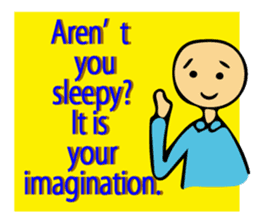 Let's go to sleep for you and me/english sticker #8913031