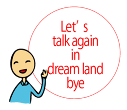 Let's go to sleep for you and me/english sticker #8913032