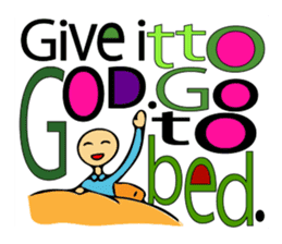 Let's go to sleep for you and me/english sticker #8913034