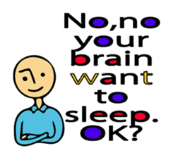 Let's go to sleep for you and me/english sticker #8913035