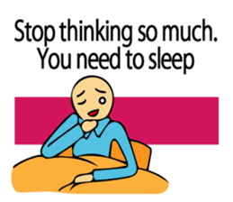 Let's go to sleep for you and me/english sticker #8913036