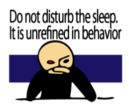 Let's go to sleep for you and me/english sticker #8913037