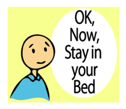 Let's go to sleep for you and me/english sticker #8913038