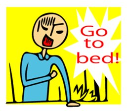 Let's go to sleep for you and me/english sticker #8913039