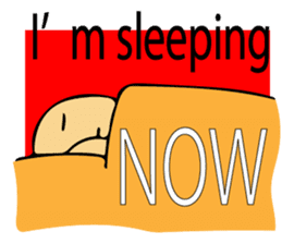 Let's go to sleep for you and me/english sticker #8913041