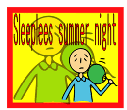 Let's go to sleep for you and me/english sticker #8913046